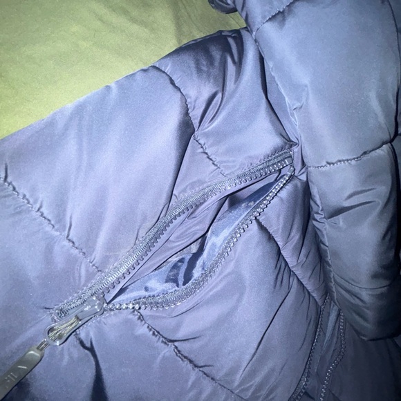 Fila Puffer Coat With Fur Hood|Midnight Navy Blue - Picture 5 of 8